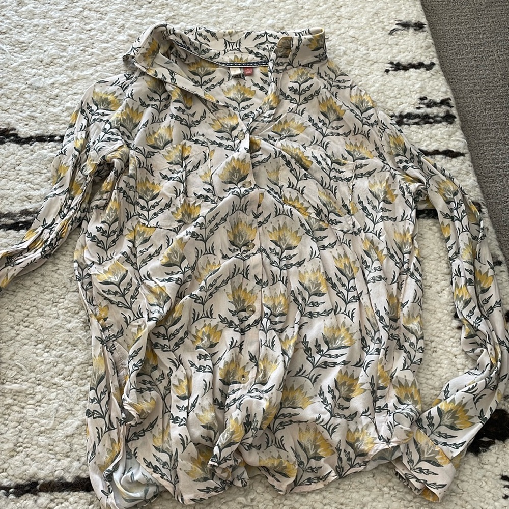 Pilcro, Anthropologie button down size s